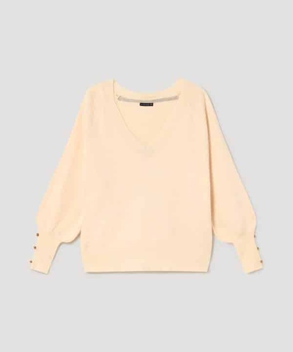 Jersey manga texturada Skatie crudo S14 K02AU22 IVORY 1 e1671904739270