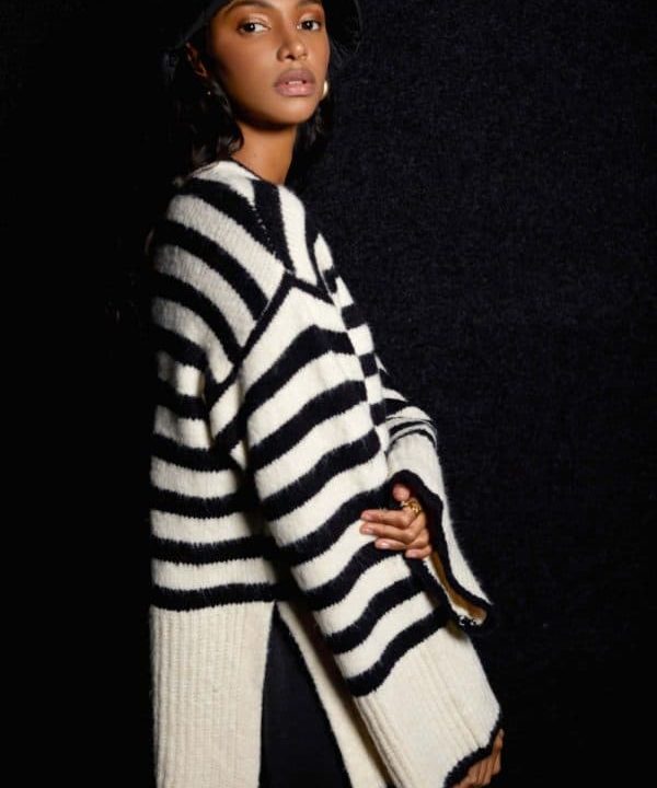 Jersey oversize rayas Skatie S25 K25AU22 IVORY 6adl e1663654502975