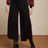 Pantalon culotte negro king louie milano uni 07621 e1664111650334