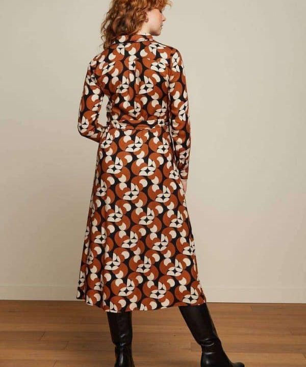 Vestido midi King Louie Rosie Bassline 07302 3 e1664116562748