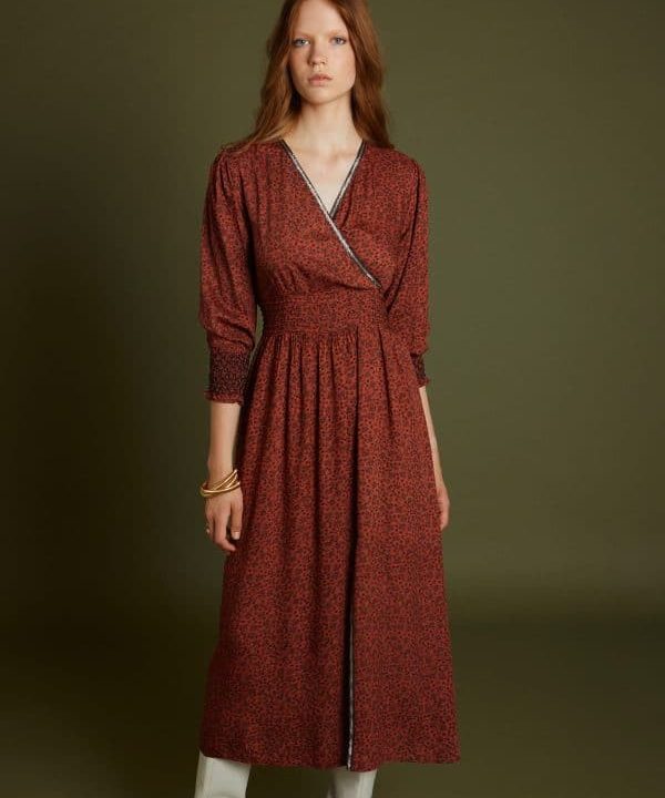 Vestido midi Meisie viscosa M49V20TNG01 e1662834237831