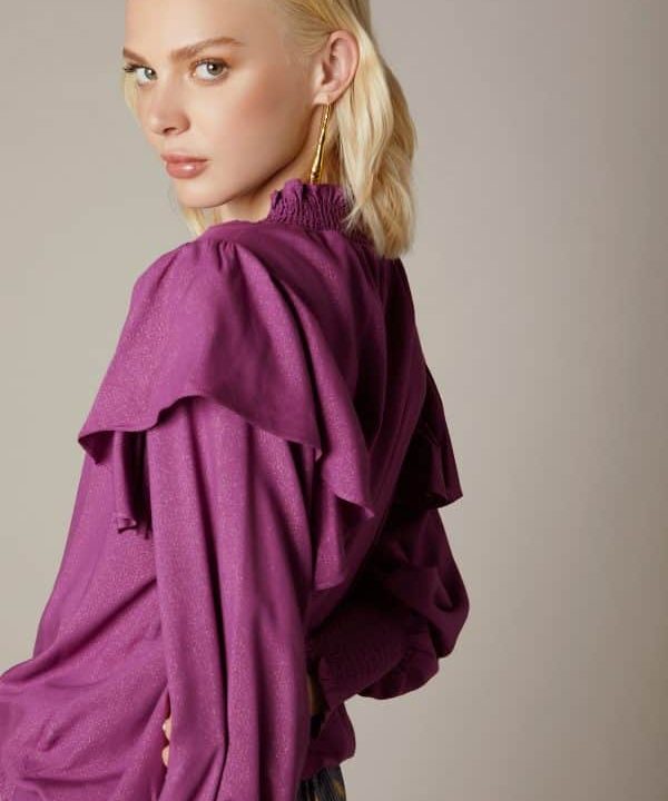 Blusa Meisie lurex volante M04B70PSN0 e1665039429289