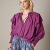 Blusa Meisie lurex volante M04B70PSN01 e1665039447131