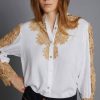 Blusa bordado guipur Meisie M21B43W01 e1664988901830