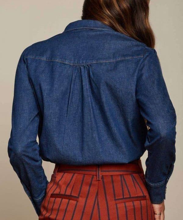 Blusa tejana king louie chambray 07328 4 e1665571667812