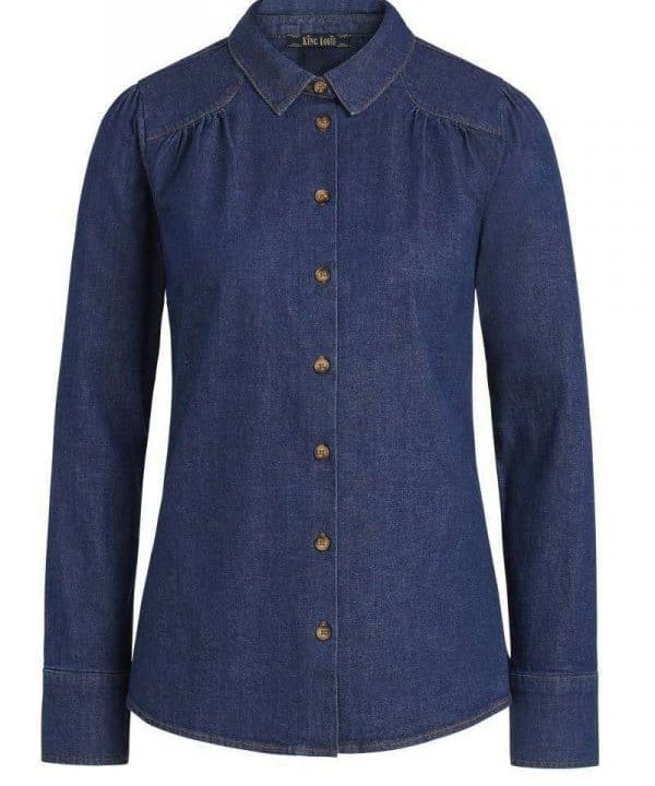 Blusa tejana king louie chambray 07328 5 e1665571683159