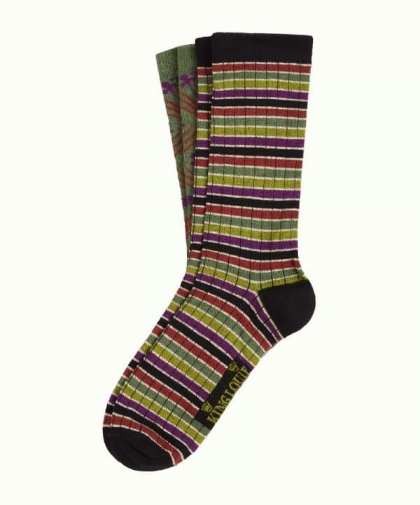 Caja dos pares calcetines bambu king louie 07537262 7 e1666197798701