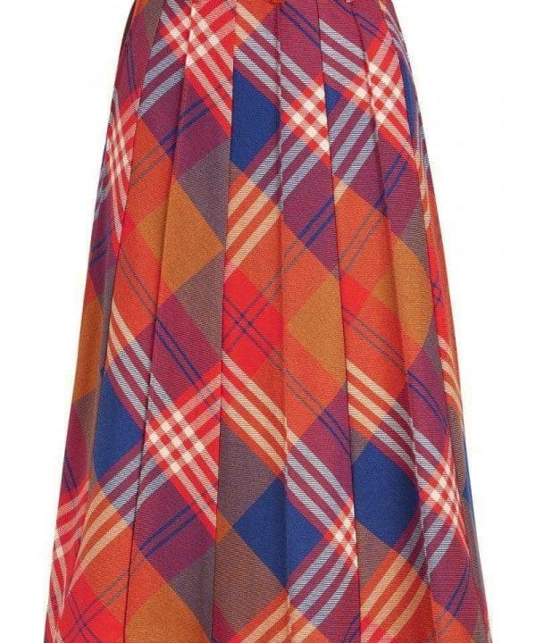 Falda midi King Louie Harper Jolla Check 07425 5 e1665253335399