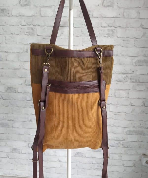 Mochila micro pana singular barcelona verde mostaza e1666112816608