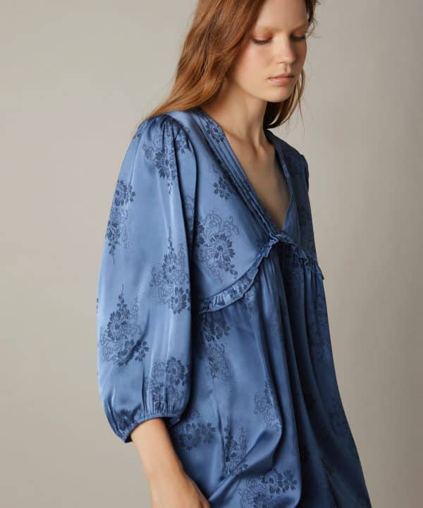 Vestido corto meisie jaquard azul M21V17 IND 6 e1695190457211