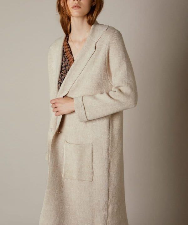 Cardigan largo punto Meisie M35K07ALM02 e1671900605390