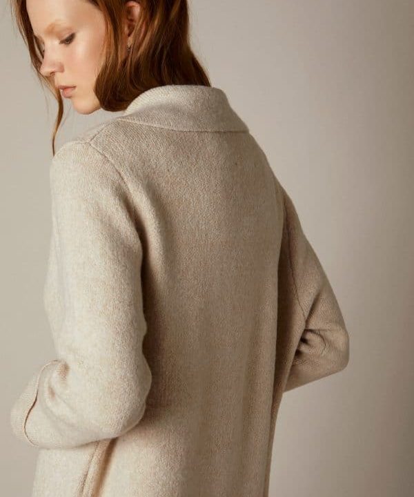Cardigan largo punto Meisie M35K07ALM05 e1671900618242