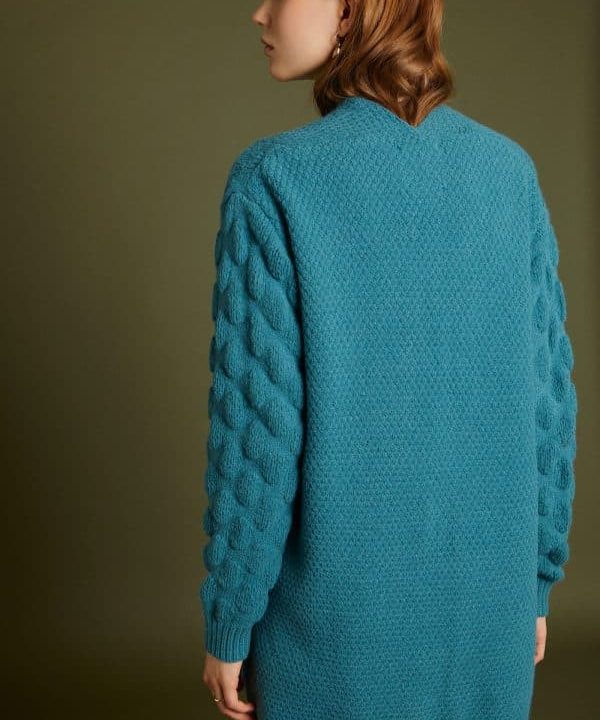 Cardigan relieve punto Meisie M35K08KAL04 e1671901145815