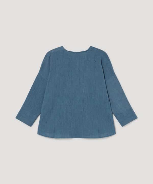 Skatie blusa tejido bambula azul S05 B53SS23 LAPIS 2 e1677420331486