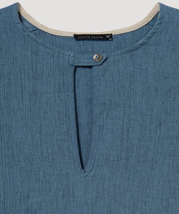 Skatie blusa tejido bambula azul S05 B53SS23 LAPIS 3 e1677420345253