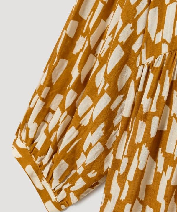 Skatie maxi vestido largo estampado S05 V71SS23 HONEY 4 e1677426748945