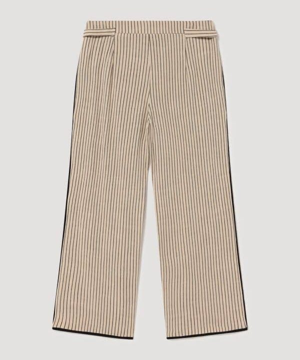Skatie pantalon fluido rayas S05 P54SS23 IVORY 2 e1677422055538