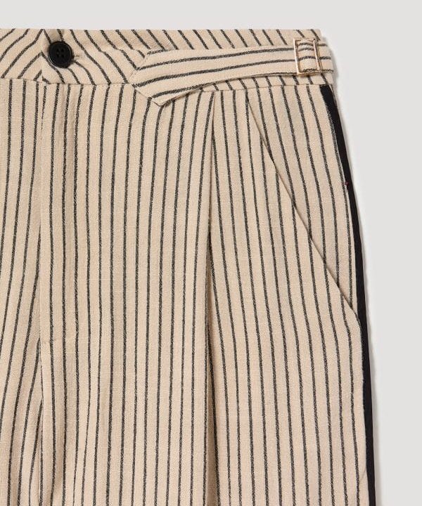 Skatie pantalon fluido rayas S05 P54SS23 IVORY 3 e1677422070190