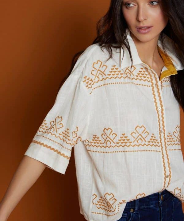 Blusa meisie bordada manga corta blanca M04B73 THN 5adl e1678041649368