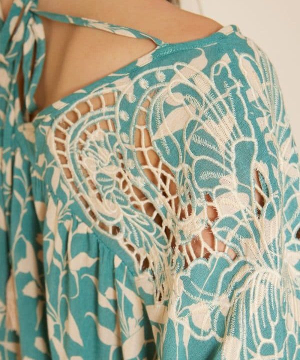 Blusa meisie estampada viscosa bordado troquelado M49B28 WRY 6 e1678317777157