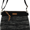 Bolso bandolera Clover bcn AVENIA BLACK WHITE e1698067712616