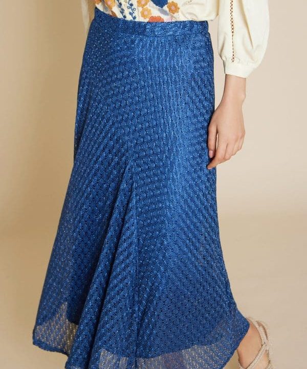 Falda Meisie punto encaje azul M02F02 FRM 5adl e1678041033986