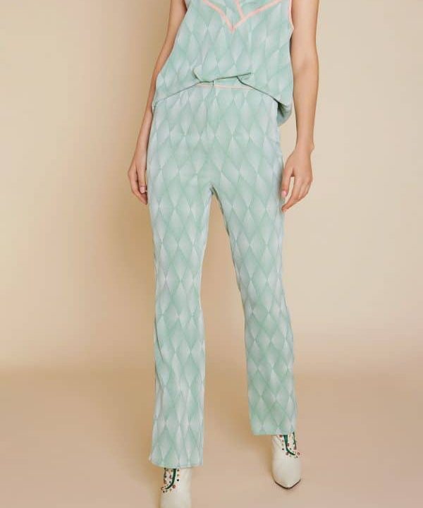 Pantalon meisie estampado rombo geometrico cristina mata SS23 online 2 0203adl e1678046341286