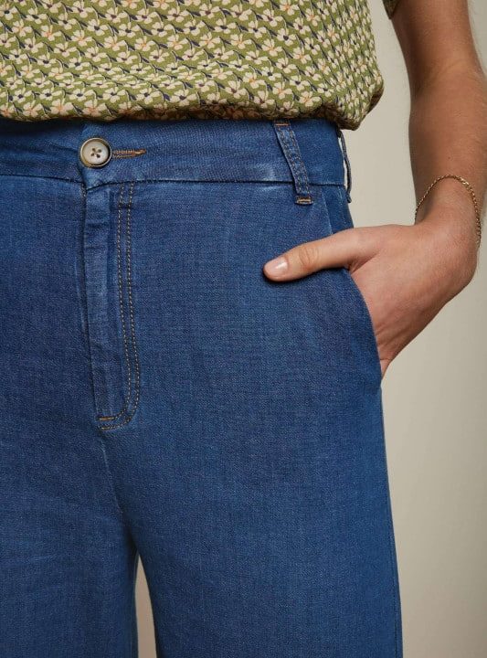 Pantalon tejano verano king louie espana lisa culotte chambray 5708 08112458 6