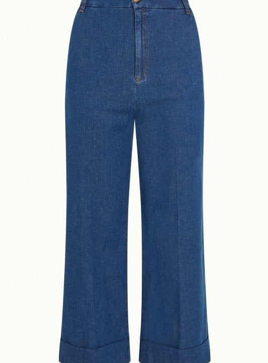 Pantalon tejano verano king louie espana lisa culotte chambray 5997 08112458 5