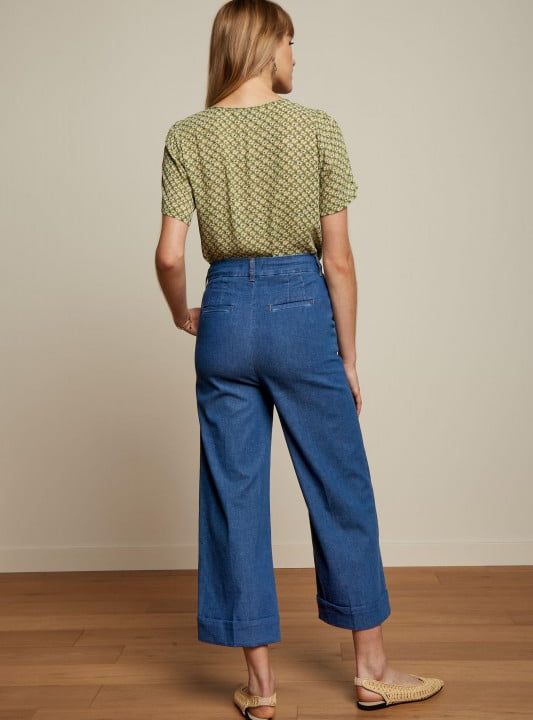 Pantalon tejano verano king louie espana lisa culotte chambray 7096 08112458 3