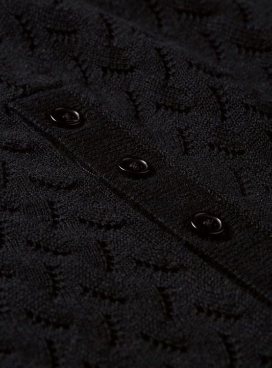 Polo King Louie Espana top rocky ajour negro 1098 07214001 9