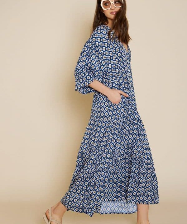 Vestido meisie estampado viscosa azul manga larga M21V19 FRM 1 l e1678045317980