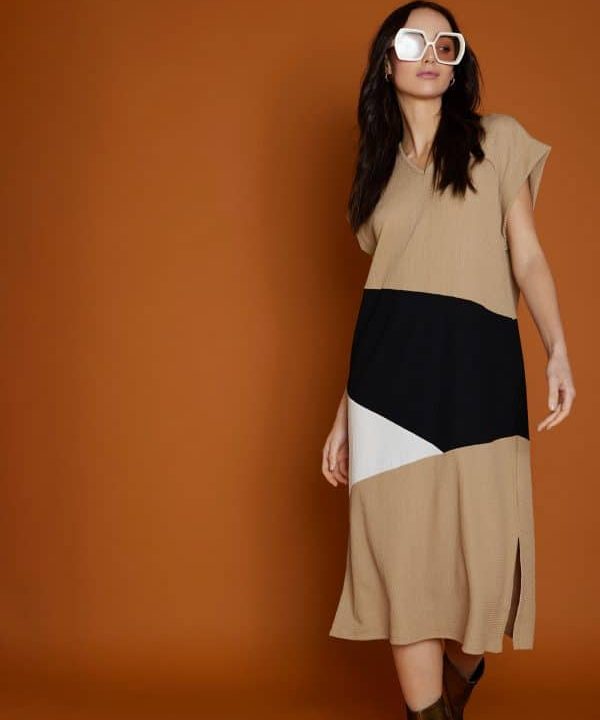 Vestido meisie punto block color M02V12 ALM 1 e1678301824218