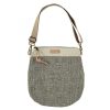 bolso tela bandolera clover bcn juliana arcadia black white e1678635842238