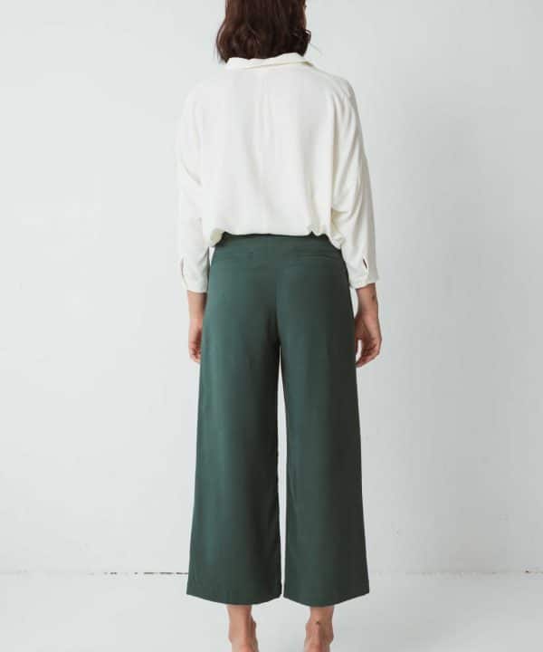 pantalon culotte verde oscuro ecovero ilia skfk wtr00411 s23g7 f3b scaled e1682059148535