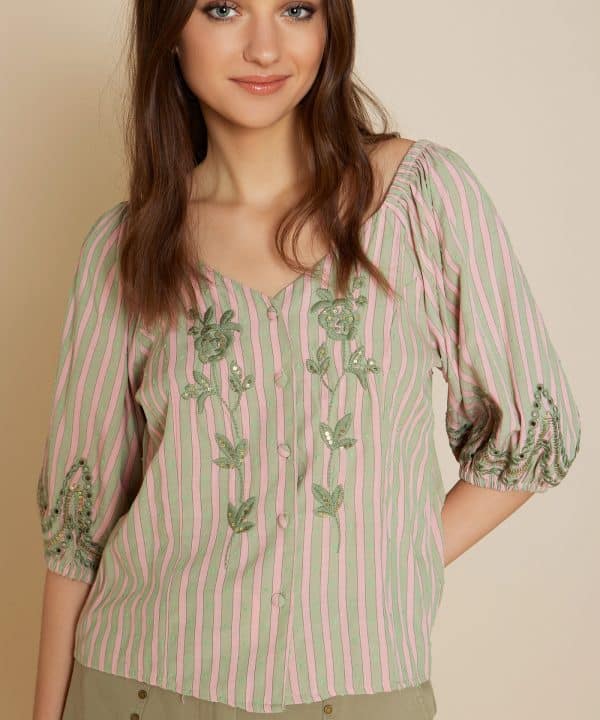 Blusa rayas plumeti meisie M04B82 MAT 1 e1686163516378