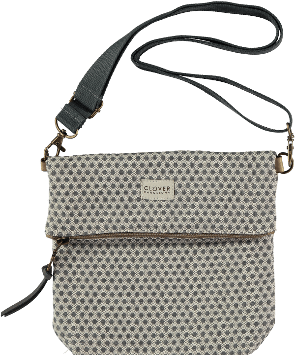 Bolso pequeno tela bandolera shoulder Clover bcn ROSANA GRAY e1698304793360
