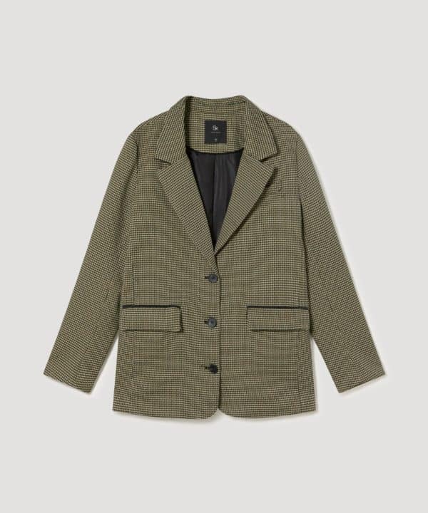 Blazer americana skatie tejido tweed S05 J30AW23 MOSS 1adl e1695247515412