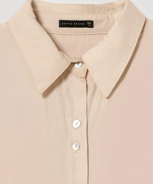 Camisa skatie basica botonadura doble cruda S02 B03AW23 CLAY 3 e1695243060568