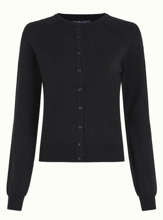 Cardigan corto raglan king louie droplet negro 3389 08130001 5