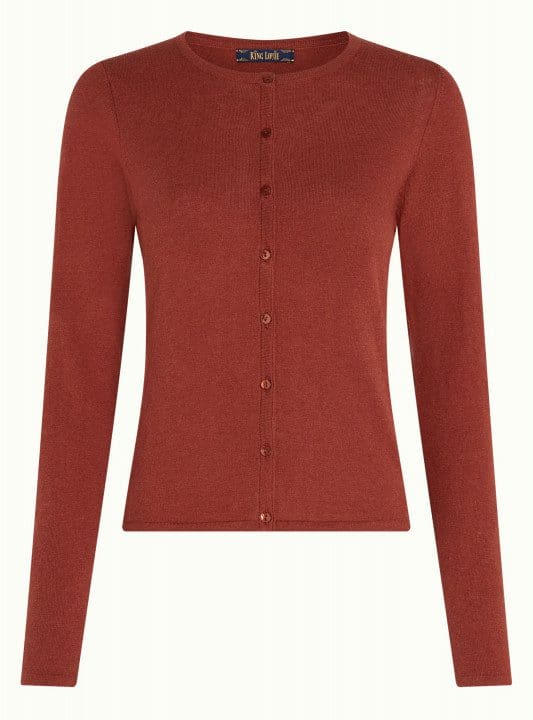 Cardigan corto roundneck cocoon king louie caldera 6005 08119555 5
