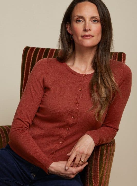 Cardigan corto roundneck cocoon king louie caldera 7126 08119555 1