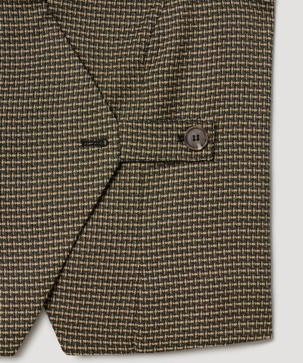 Chaleco skatie cruzado tweed verde S05 J34AW23 MOSS 4adl e1695298940923