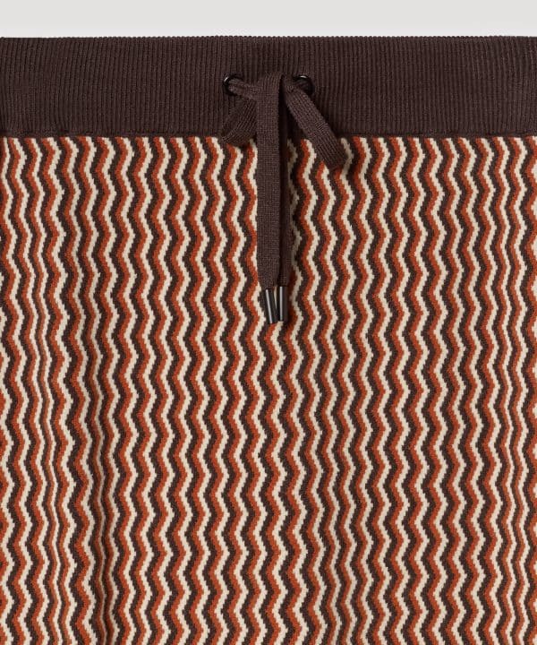 Falda skatie punto midi jaquard S54 F01AW23 MOCHA 3 e1695313561498