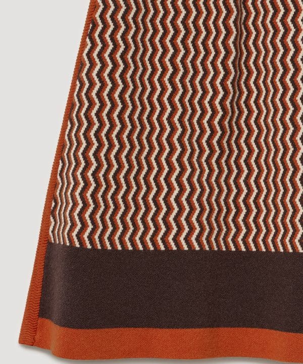 Falda skatie punto midi jaquard S54 F01AW23 MOCHA 4 e1695313579953