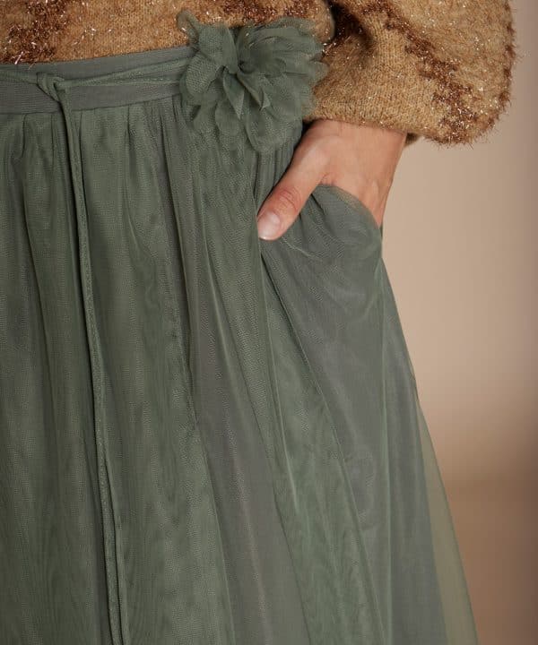 Falda tul meisie verde M47F01 BNS 2adl e1695107509587