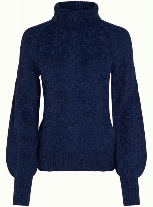 Jersey Jeanie rollneck king louie top farfalle azul 1432 08175401 5