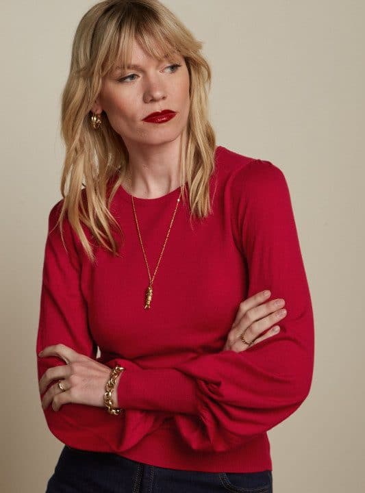 Jersey fino Maya king louie Espana Top Cocoon marron caldera 2743 08185644 1
