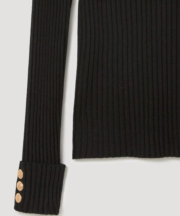 Jersey skatie canale negro cuello perkins S56 K21AW23 BLACK 4 e1695318910437