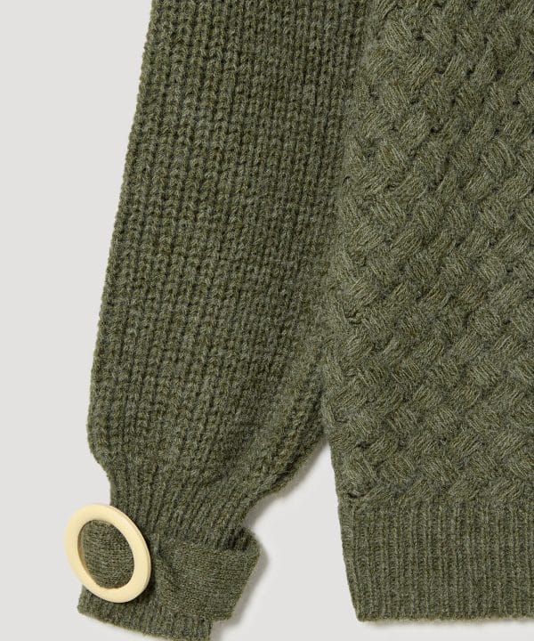 Jersey skatie tramado con hebilla verde moss S24 K29AW23 MOSS 4 e1695303522740